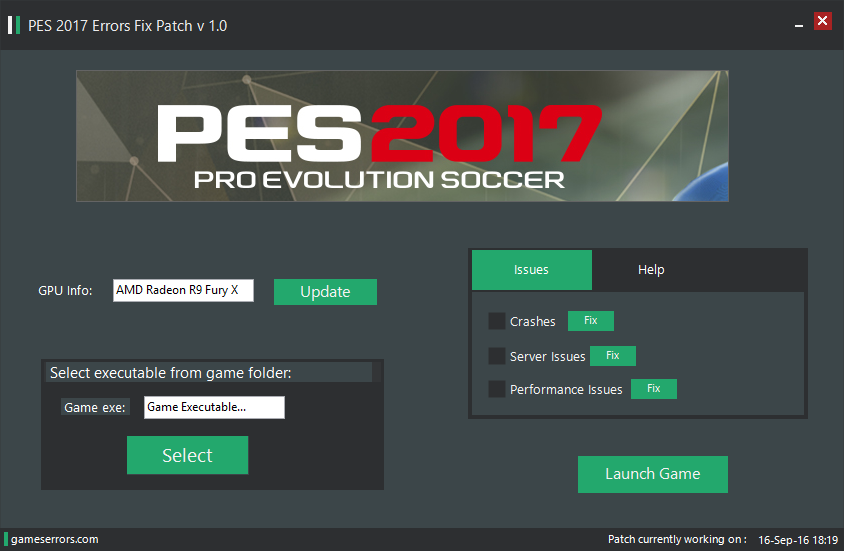 download setting pes 2017 exe